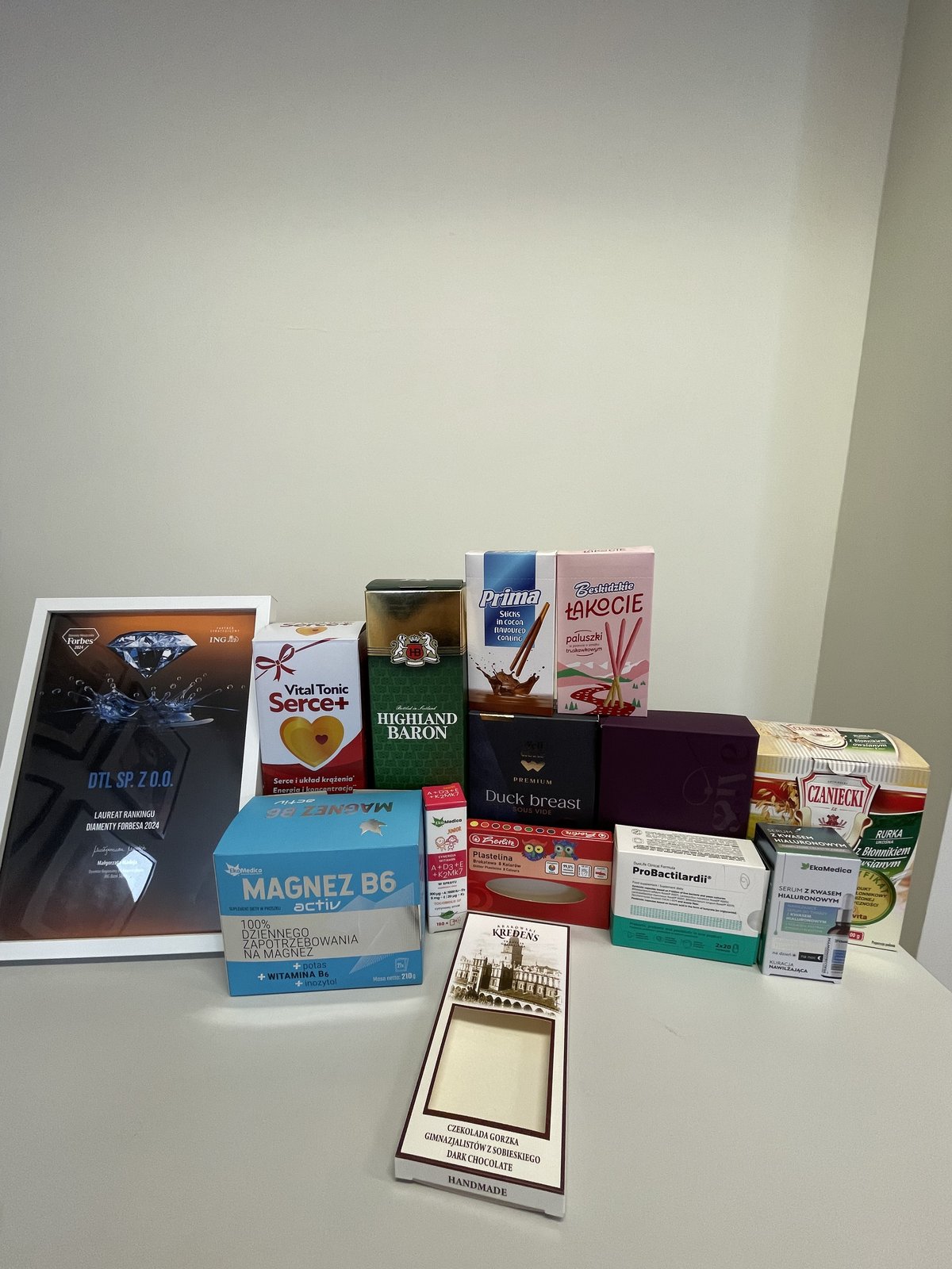 Drukarnia DTL — Diamenty Forbesa 2024, opakowania premium